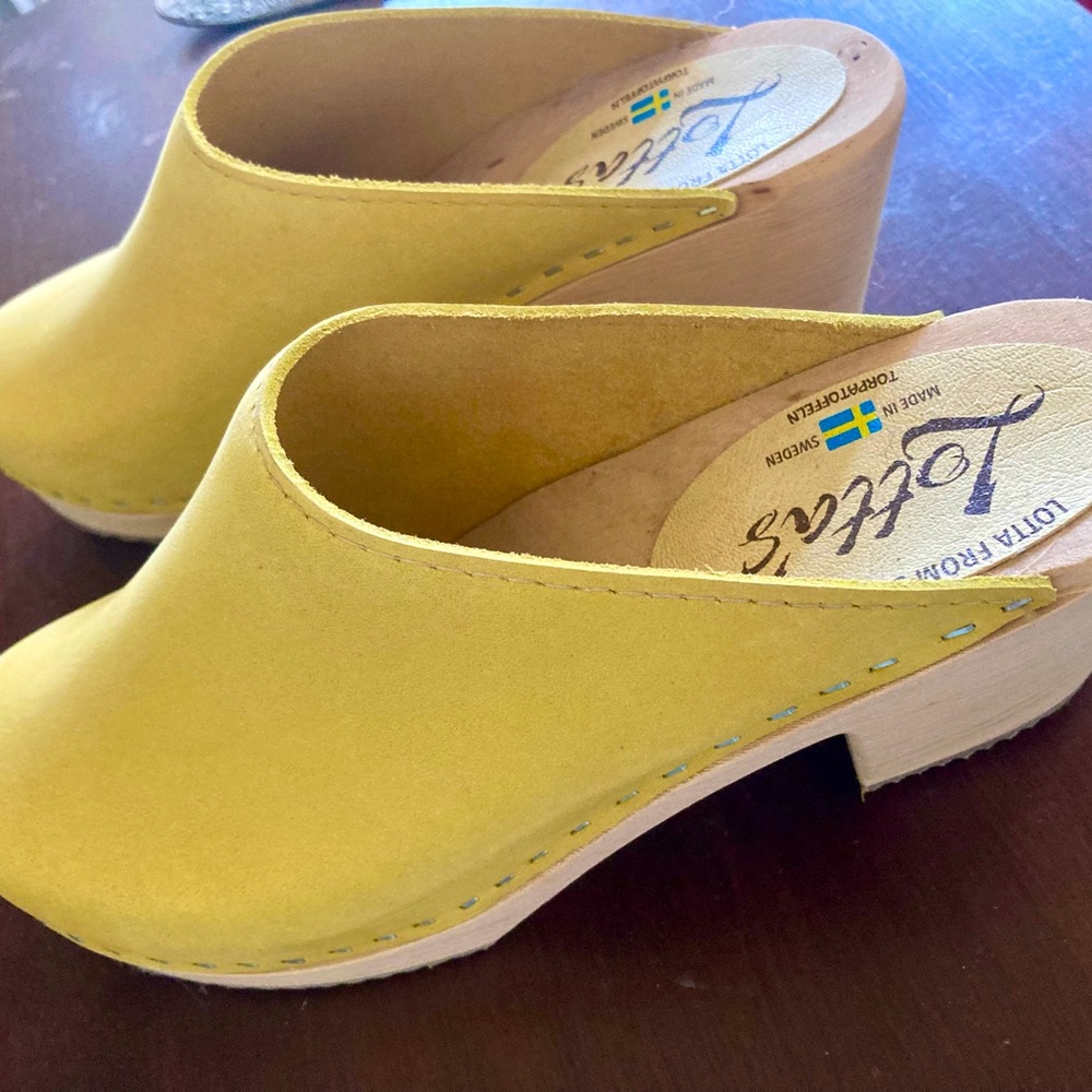 Lotta from Stockholm Clogs, Yellow Size 41